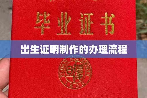广阳出生证明制作的办理流程