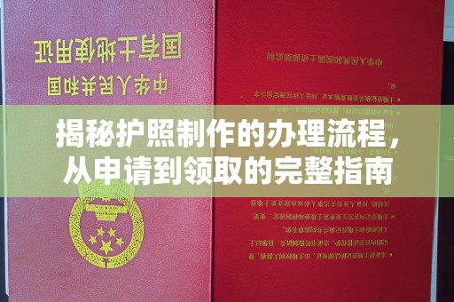 广阳揭秘护照制作的办理流程，从申请到领取的完整指南