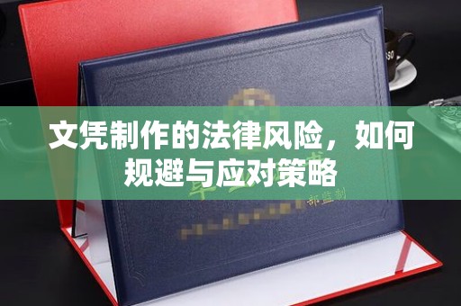 广阳文凭制作的法律风险，如何规避与应对策略