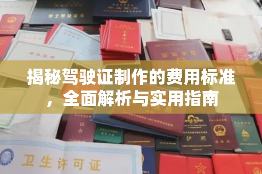 广阳揭秘驾驶证制作的费用标准，全面解析与实用指南